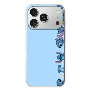 Чехол с принтом Стич на iPhone 17 Pro (Стич фон)