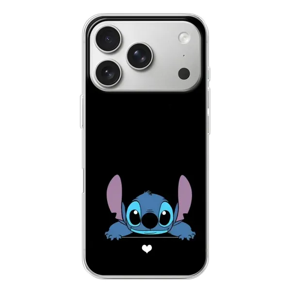 Чехол с принтом «Стич на черном» для iPhone 17 Pro