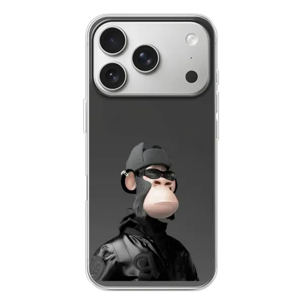 Чехол с принтом «стильная обезьяна NFT» для iPhone 17 Pro