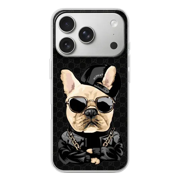 Чехол с принтом «Стильная собака» для iPhone 17 Pro