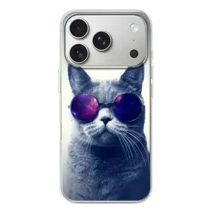 Чехол с принтом для iPhone 17 Pro (AlphaPrint) Модные коты