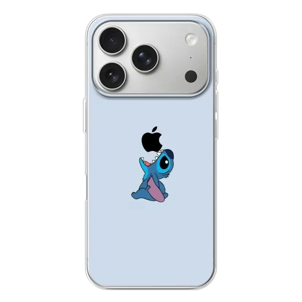 Чехол с принтом «Stitch apple» для iPhone 17 Pro