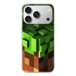 Чохол Майнкрафт на iPhone 17 Pro (AlphaPrint) Minecraft (текстура Майнкрафт)