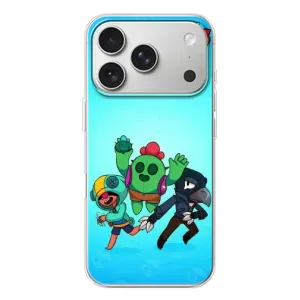 Чехлы Brawl Stars для iPhone 17 Pro (AlphaPrint) (Трио героев)