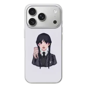 Чехлы Венсдей на iPhone 17 Pro Уэнсдей (AlphaPrint) (Уэнздей и Вещь)