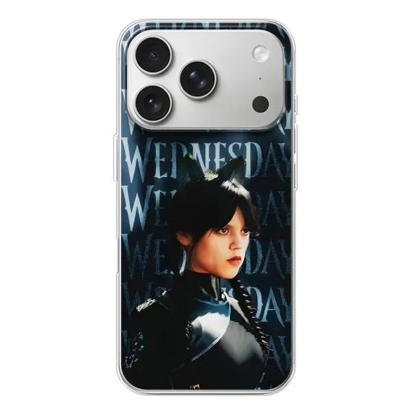 Чехол с принтом «Уэнздей кошка» для iPhone 17 Pro Чехол с принтом «Уэнздей кошка» для iPhone 17 Pro