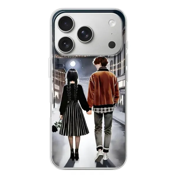 Чехол с принтом «Уэнздей и Тайлер» для iPhone 17 Pro Чехол с принтом «Уэнздей и Тайлер» для iPhone 17 Pro
