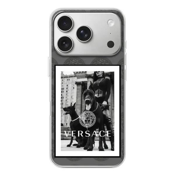 Чехол с принтом «Версаче» для iPhone 17 Pro