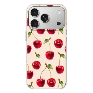 Чехлы с Фруктами для iPhone 17 Pro (VPrint) (Вишня)