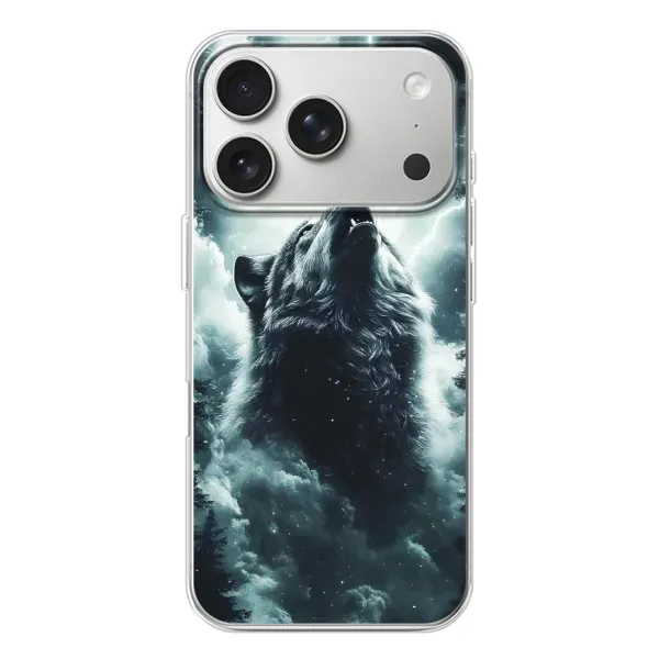 Чехол с принтом «Волк в облаках» для iPhone 17 Pro Чехол с принтом «Волк в облаках» для iPhone 17 Pro