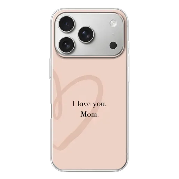 Чехол с принтом «Сердце маме» для iPhone 17 Pro