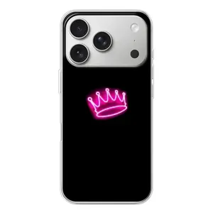 Чехол с Короной Айфон 17 Pro - (AlphaPrint) (Яркая корона)
