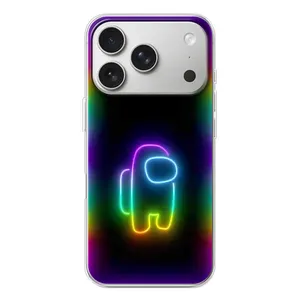 Чехол Амонг Ас для iPhone 17 Pro (AlphaPrint) (Яркий скин)