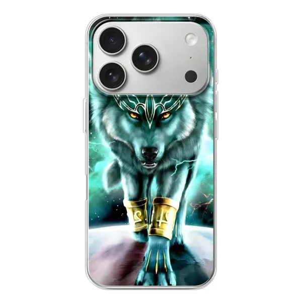Чехол с принтом «Яркий волк» для iPhone 17 Pro