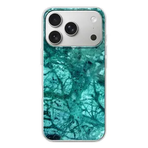 Мраморный чехол на iPhone 17 Pro (VPrint) (Зеленый мрамор)
