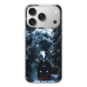 Новогодние, Праздничные Чехлы для iPhone 17 Pro - 2024 год (Зимний поезд)