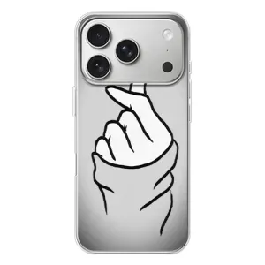 Чехол с принтом для iPhone 17 Pro (AlphaPrint - Знак сердечка) (Значок Love)