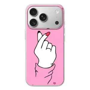Чехол с принтом для iPhone 17 Pro (AlphaPrint - Знак сердечка)