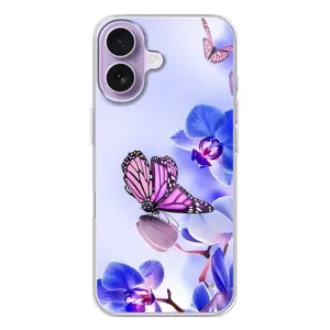 Чехлы с Цветами для iPhone 17 (VPrint) (Бабочка на цветочке)
