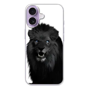 Чохли з картинкою животних iPhone 17 (Чорний ЛЕВ)