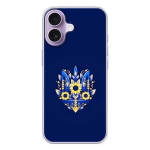Чехлы для iPhone 17  Укр. Символика (AlphaPrint) (Цветочный Герб)