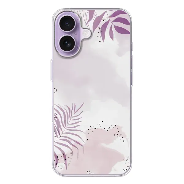 Чехол с принтом «Фиолетовые листья» для iPhone 17