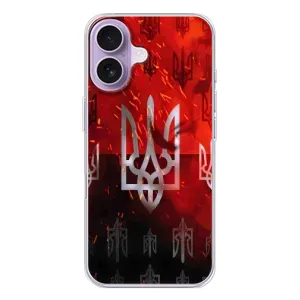 Украинские Чехлы для iPhone 17 с картинкой УПА (AlphaPrint) (ГЕРБ УПА)