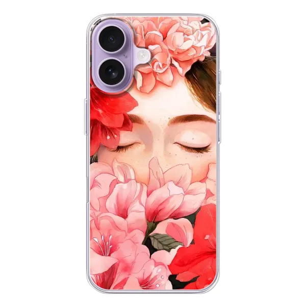Чехол с принтом «Глаза в цветах» для iPhone 17