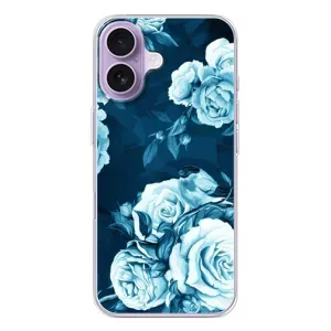 Чехлы (ART) Цветы на iPhone 17 (VPrint) (Голубые Бутоны)