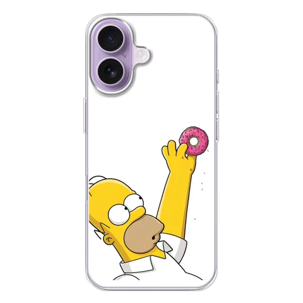 Чохол з принтом «Гомер з пончиком» для iPhone 17