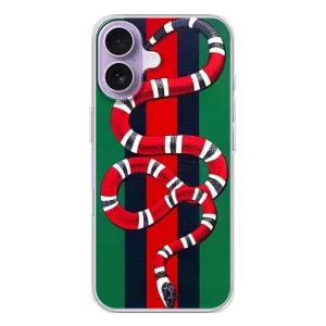 Чохли GUCCI для Айфон 17 (AlphaPrint) (Gucci змія)
