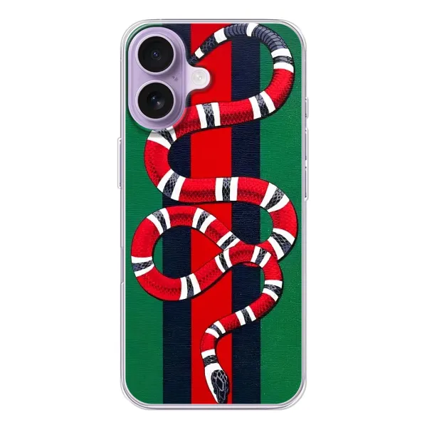 Чохол з принтом «Gucci змія» для iPhone 17