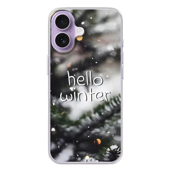 Чохол з принтом «Hello winter» для iPhone 17