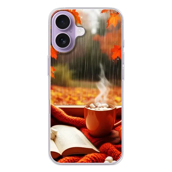 Чохол з принтом «Кава і дощ» для iPhone 17 Чохол з принтом «Кава і дощ» для iPhone 17