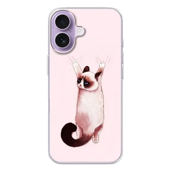 Чехол с принтом «Котик падает» для iPhone 17 Чехол с принтом «Котик падает» для iPhone 17