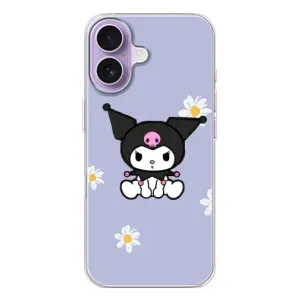 Чохол з кроликом Куромі на iPhone 17 (Куромі в квітах)