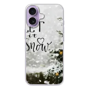 Новорічні, Святкові Чохли для iPhone 17 - 2024 год (Let it snow)