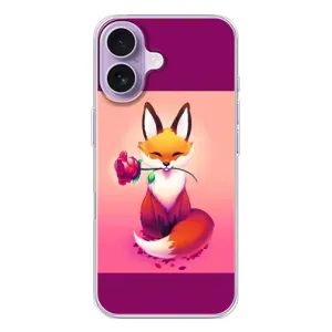 Чохли з картинкою Лисичка для iPhone 17 (VPrint) (Лиса з трояндою)