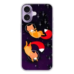 Чохли з картинкою Лисичка для iPhone 17 (VPrint) (Лисички космонавти)