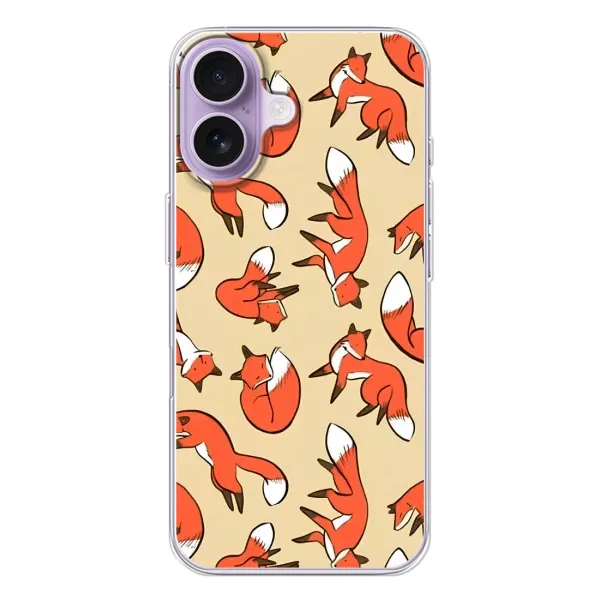 Чохол з принтом «Лисички» для iPhone 17
