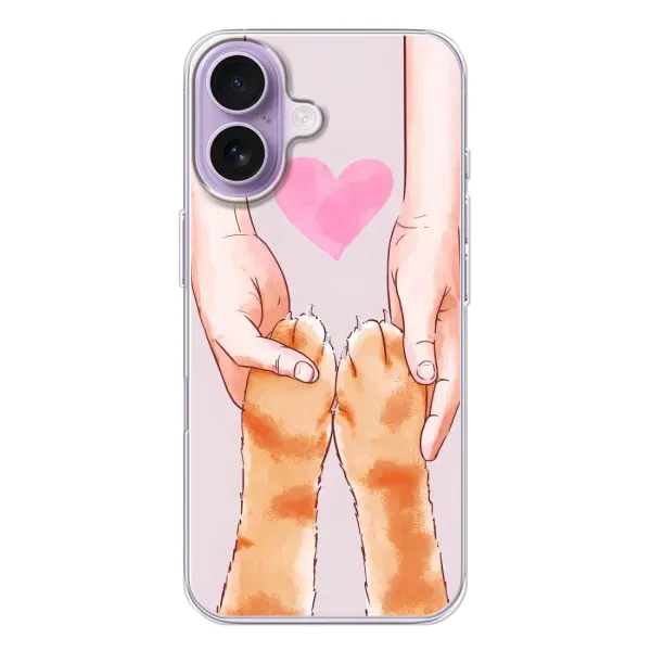 Чехол с принтом «Любовь к котикам» для iPhone 17 Чехол с принтом «Любовь к котикам» для iPhone 17