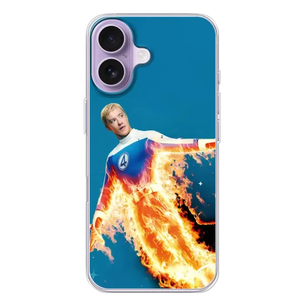 Чохол з принтом «Людина-факел у вогні» для iPhone 17