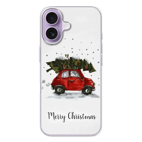 Чохол з принтом «Авто з ялинкою» для iPhone 17