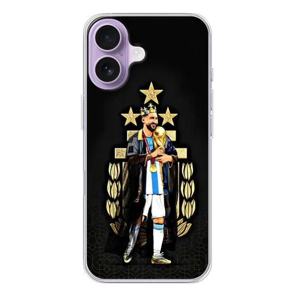 Чохол з принтом «Мессі Король» для iPhone 17