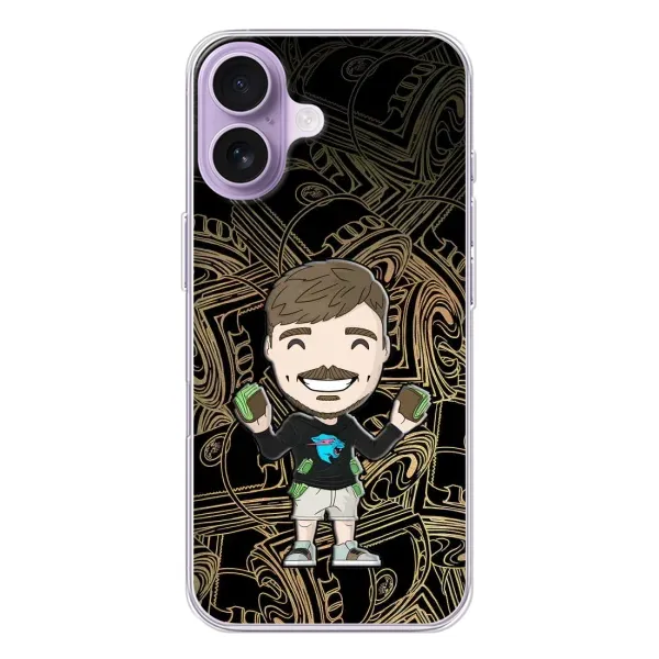 Чохол з принтом «Mister Beast» для iPhone 17