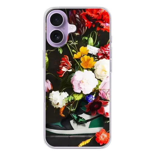 Чохол з принтом «Nike цветы» для iPhone 17