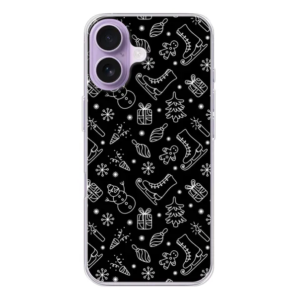 Чохол з принтом «Новорічний фон» для iPhone 17