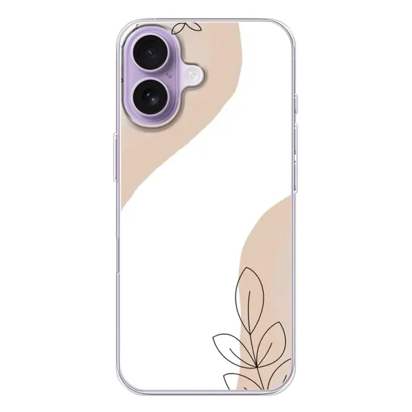 Чехол с принтом «Нюдовая веточка абстракция» для iPhone 17