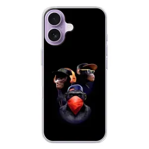 Чохол з Мавпами iPhone 17 - (AlphaPrint) (Три мавпи)