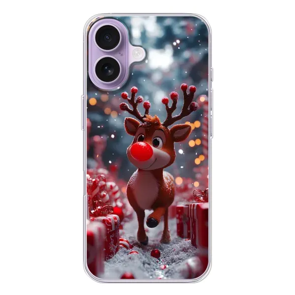 Чохол з принтом «Олень серед подарунків» для iPhone 17